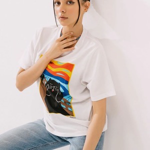 Hot Sale Aesthetic DTG Heat Transfer Print 100% Cotton <b>Prime</b> Quality Short Sleeve Women's T Shirt Oversized Ringer T Shirt - Product Image 4