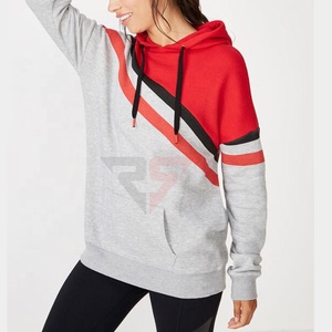 Nouveau design de sweats à capuche décontractés pour femmes de couleur unie de haute qualité avec impression de logo personnalisé fabriqué au Pakistan - Product Image 4