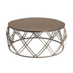 style living room furniture round modern Silver metal <b>legs</b> Modern Metal Side <b>Table</b> - Product Image 2