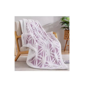 Meilleur fournisseur de couvertures thermiques personnalisées, motif uni, tricot en coton, douces et confortables pour la maison - Product Image 2