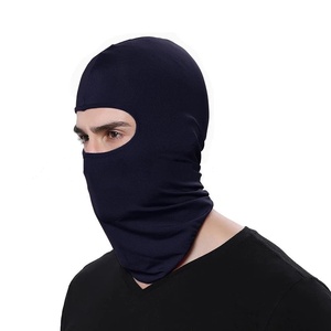 Unisex SkiMask Pakistan Made 100% Poliéster Cubierta de la cara con un agujero Pasamontañas Color sólido para adultos - Product Image 4