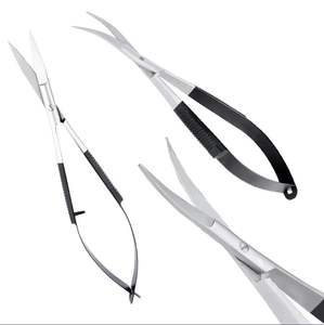 Customized Label Spring Scissors Curved Blade Cuticle Spring Scissors Wholesaler Professional Cuticle <b>Remover</b> Scissor Wholesaler - Product Image 4