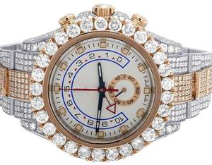 Nueva llegada VVS Moissanite Diamond Rose Gold Tone Automatic Iced Out Reloj de pulsera Hip Hop Hombres Uso diario al precio más bajo - Product Image 2