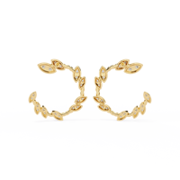 Pendientes de Diamantes Cultivados en Laboratorio con Corte Brillante Certificados por IGI, 0.76ct HPHT CVD, Oro Sólido de 14k/18k, Oro Blanco/Amarillo/Rosa, Cierre de Rosca