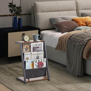 Porte-revues portable et organisateur de porte-journaux pour le salon et le bureau décor de table porte-revues noir en gros - Product Image 2