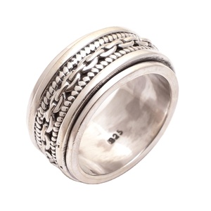 Venta al por mayor de anillos de plata esterlina 925 hechos a mano para mujeres y niñas, joyería de boda de plata fina a granel de proveedores indios - Product Image 1