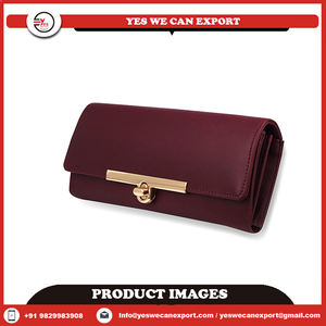 2025 nouveau Design pochette pour femmes en cuir véritable portefeuille pochette bouton pression occidental élégant Id fenêtre argent porte-carte portefeuilles - Product Image 2