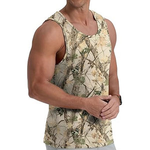Adult Casual Sportswear Tank Top Breathable Quick Dry Knitted Workout <b>Singlet</b> Sublimation Printed OEM Service <b>Running</b> Gear - Product Image 3