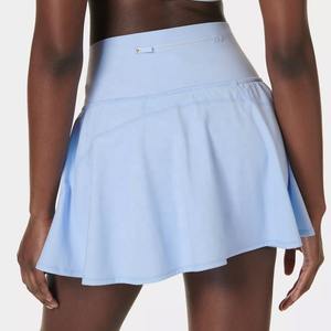 Jupe de tennis sportive à taille naturelle pour femmes enceintes Mini 100% coton Casual Daily Wear Tissu léger - Product Image 3