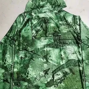 Sudadera con Capucha de Pesca para Hombre, Protección Solar UPF 50, Manga Larga, Estampado de Camuflaje, Anti-UV, Poliéster - Product Image 5