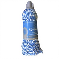 Mopa Húmeda de Microfibra 150 Grs. BLANCO/AZUL (caja de 24 piezas) ALTA CALIDAD Y LARGA DURACIÓN
