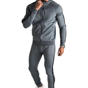 Nueva llegada barato con estilo, Sudadera con capucha de gimnasio con cremallera bolsillo Joggers chándal/más vendido Skinny Fit cremallera con capucha chándal - Product Image 1