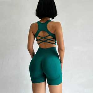 Ensemble de yoga écologique de grande taille respirant et durable avec motif solide imperméable à séchage rapide avec fermeture à la taille élastique - Product Image 4