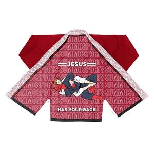 Personalizado BJJ Kimono hombres mujeres perla tejido Jiu Jitsu Gi uniforme suave algodón tela duradera OEM traje de artes marciales - Product Image 5