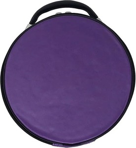 Premium Masonic Crown Cap Case Leather Freemason <b>Hat</b> Storage Carrying Box, <b>Purple</b> (Plain) Hard-Shell Protection: Safeguards - Product Image 4