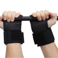 Poignées personnalisées pour haltérophilie, fitness et musculation, Logo personnalisé, couleur noire, prix bas, vente en gros