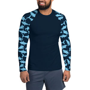 Tenue d'entraînement personnalisable pour homme : Rashguard respirant en nylon/spandex/polyester à manches longues – Produit tendance pour adulte, marque privée - Product Image 1