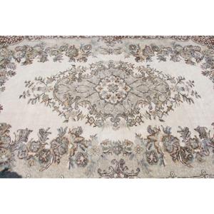 Tapis turc vintage de 5,4 x 9,2 pieds, grand tapis, tapis oriental brun - Product Image 4