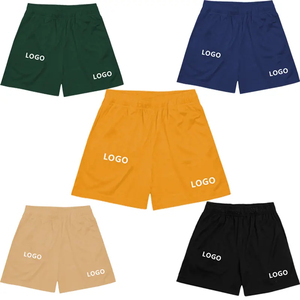 Vente en gros de shorts de basket-ball 100% polyester pour hommes vêtements de sport décontractés grande taille avec poche short d'été respirant logo personnalisé - Product Image 1