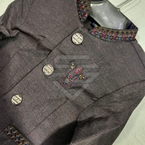 Conjunto de Kurta Pajama Tradicional Étnico de Alta Calidad para Niños, con Chaleco, para Fiestas y Eventos Festivos - Product Image 6