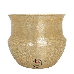 Vase jardinière moderne en aluminium doré Art déco texturé pour la décoration de la maison et du jardin Vase mural de mariage-Nouvelle arrivée - Product Image 3