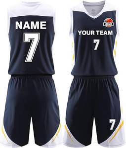 Uniforme de basket-ball personnalisé de qualité supérieure pour hommes et jeunes, ensemble maillot et short respirants avec logo pour les vêtements de sport d'été OEM - Product Image 1