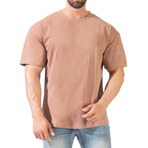 Camiseta deportiva personalizada de 100% algodón para hombre, de secado rápido de manga corta Camiseta deportiva, diseño liso, estilo formal, ajuste Extragrande - Product Image 2