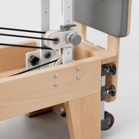 Machine de Pilates Reformer en Bois d'Érable GH88-F, Équipement d'Exercice en Bois Massif pour la Maison et le Studio de Fitness