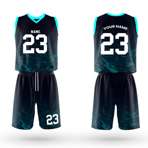 Maillot et short de basket-ball pour hommes, légers, respirants, à séchage rapide, durables, vêtements de sport pour l'entraînement et les performances d'équipe - Product Image 1