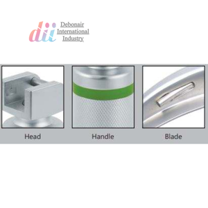 Ensemble de laryngoscope McCoy de haute qualité Illumination électrique à fibre optique Poignée de taille adulte en acier inoxydable Instrument chirurgical ORL - Product Image 6