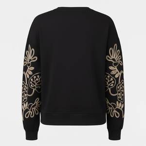 Sudaderas Casuales Negras para Mujer, con Forro y Logotipo Personalizado, Transpirables, Ecológicas, de Felpa, para Verano e Invierno, Gran Venta - Product Image 2