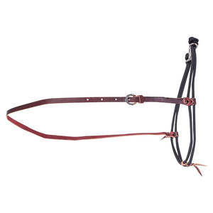 Bandeau de nez de cheval en nylon double robuste culotte noire pour toutes les tailles fort contrôle équin entraînement équitation manipulation ajustement - Product Image 4