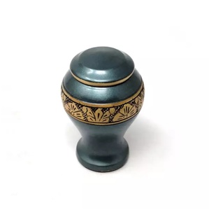 นกอาเรียใส่เถ้ากระดูกสีฟ้าสำหรับผู้ใหญ่โกศสำหรับขี้เถ้ามนุษย์สวยงามพร้อมใช้งาน - Product Image 6