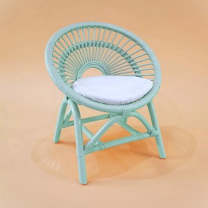 Chaise bébé en rotin colorée, meilleur prix, chaises pour tout-petits en cannage, essentiels pour la chambre d'enfant et la salle de jeux - Product Image 1