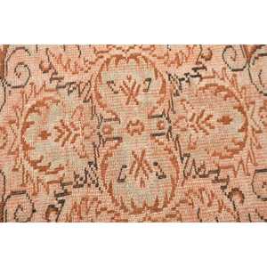 Alfombra Vintage de 6.1x9.3 pies, Alfombra Turca, Alfombra de Lana Ikat Marrón - Product Image 5