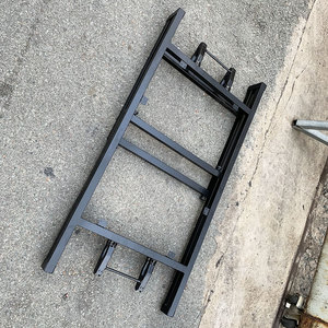 Minimalist 120x60x75cm <b>Table</b> with <b>Foldable</b> Iron <b>Legs</b> CHB68041 - Product Image 4