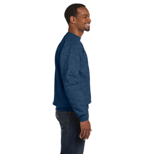 Vente en gros de pulls personnalisés 100% coton pour hommes sweats confortables coupe ajustée à manches longues col rond tissu polaire brodé - Product Image 2