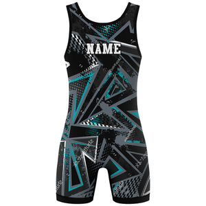 Combinaison de lutte essentielle pour les arts martiaux, équipement de grappling pour la musculation, vente en gros, logo personnalisé, combinaisons de lutte sublimées - Product Image 2