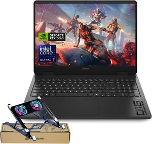 New OMEN 16 Slim RTX 5060 Gaming <b>Laptop</b>, 16" FHD+ 144Hz, Intel Ultra 7 255H (i7-14700), 32GB DDR5 RAM, 1TB SSD, RGB Backlit KB - Product Image 1