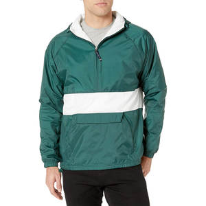 Custom Color <b>Half</b> <b>Zip</b> Hooded Windbreaker <b>Jacket</b> Waterproof Windbreaker <b>Jacket</b> for <b>Men</b> for Online Sale OEM Design Serviced - Product Image 1