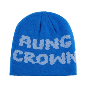 Bonnet Skully d'hiver avec logo personnalisé Bonnet en tricot élégant avec design jacquard pour hommes, femmes et enfants pour le voyage - Product Image 4