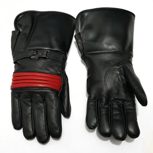 Men's Genuine Leather Waterproof Breathable Gloves for Auto Racing & Motorcycle Biking Custom Winter Lined - Product Image 1