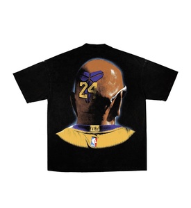 T-shirt pour homme imprimé sur mesure, prix d'usine, anti-rétrécissement, sérigraphie de haute qualité, 100% coton, hip-hop, écologique, 180g - Product Image 4
