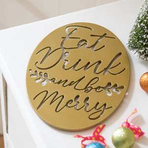 Modern Gold Plated Metal <b>Trivet</b> for Wholesale Christmas Tree Design Sturdy Finished <b>Trivet</b> for <b>Kitchen</b> and Dining Use for Sale - Product Image 4