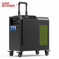 Station d'alimentation portable à batterie solaire TIANTAITECH Série BH, générateur solaire silencieux à émission zéro avec chariot LFP