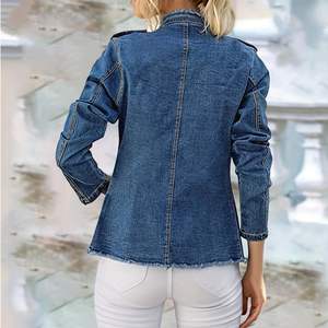 Chaquetas vaqueras para mujer con diseño personalizado, precio ajustable, calidad superior para Chaquetas vaqueras para mujer - Product Image 2