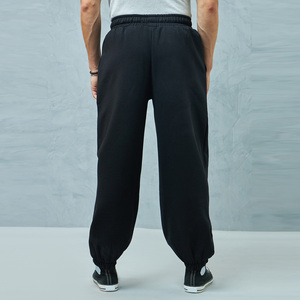 Pantalon de survêtement décontracté pour homme en molleton 100 % coton respirant, coupe ample, style hip-hop, avec cordon de serrage et poches, coupe-vent - Product Image 2