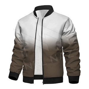 Blouson bombardier coupe-vent d'hiver pour hommes avec poches zippées complètes manteau épais vestes d'extérieur décontractées pour hommes vente en gros - Product Image 5