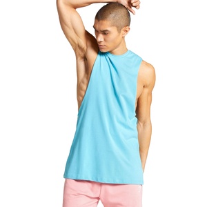 Camisetas de tirantes deportivas para hombre, camisetas de tirantes para entrenamiento de gimnasio, camisetas deportivas de LICRA de talla grande - Product Image 5