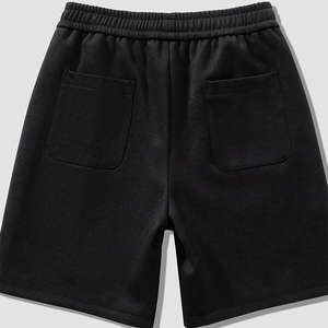 Pantalones cortos de lana de mezcla de algodón para hombre, ropa informal de verano al por mayor personalizada con cordón, cintura elástica, bolsillos laterales, respetuosos con el medio ambiente - Product Image 6